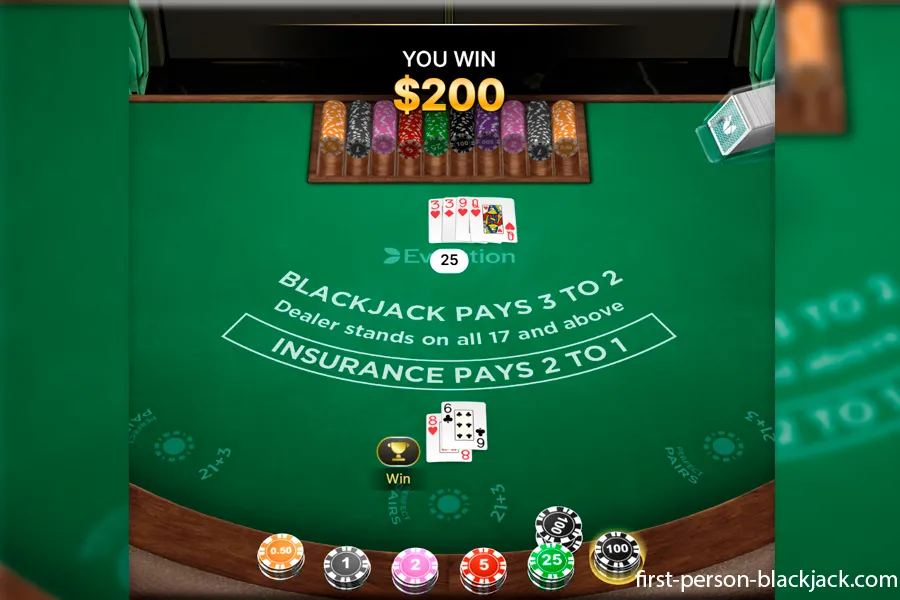 First Person Blackjack Demo Preview